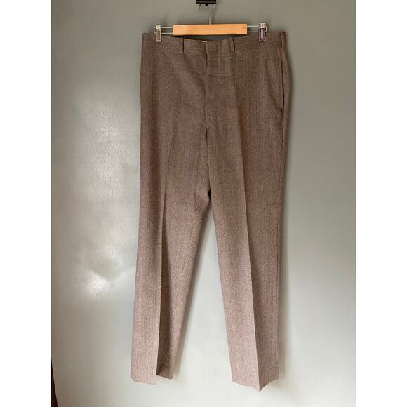 Vintage NORDSTROM 2 PIECE Men's 42 Trousers Sports Coat Wool Herringbone Classic - Picture 3 of 16